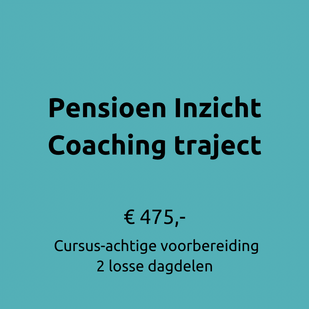 Pensioen Inzicht Coaching traject knop