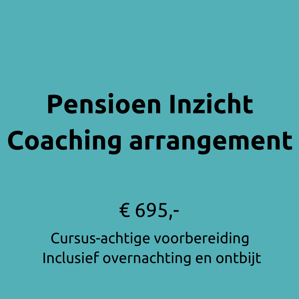 Pensioen Inzicht Coaching arrangement